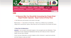 Desktop Screenshot of nopalpowdercapsules.net