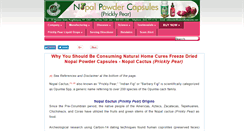 Desktop Screenshot of nopalpowdercapsules.com